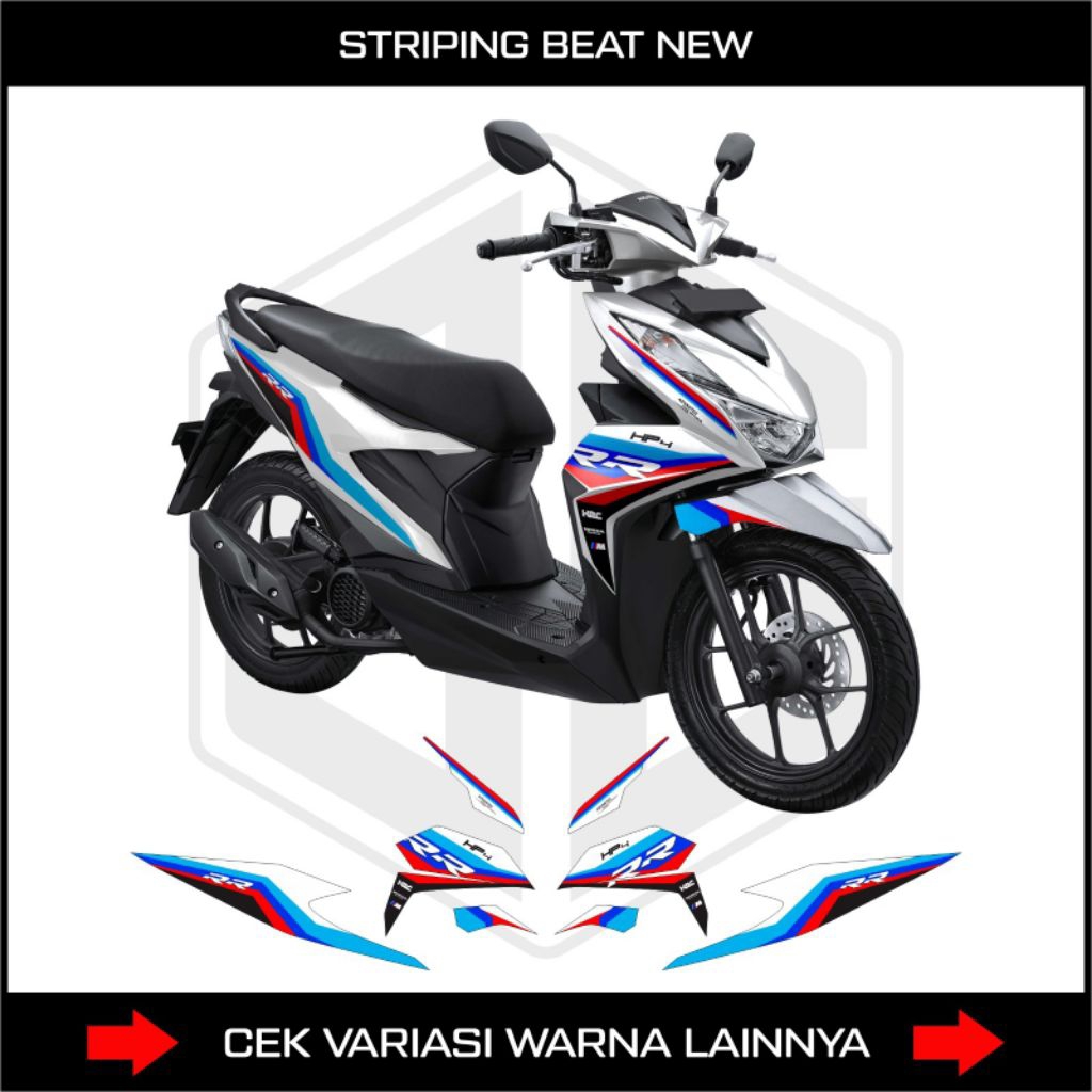 Striping Honda Beat New/ Stiker Honda Beat New/Lis Body Motor Beat New/ Decal Original printing Beat