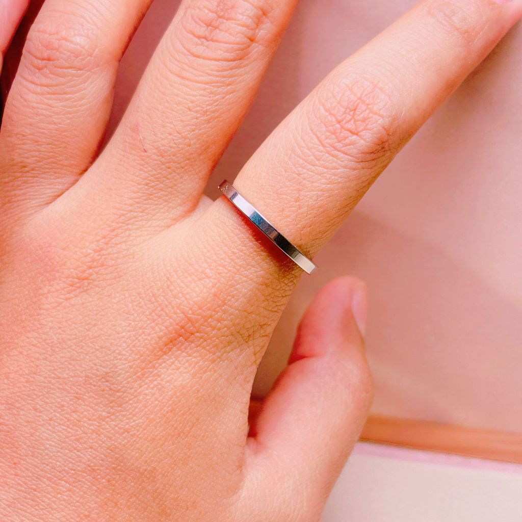CINCIN TITANIUM SILVER COCOK UNTUK PRIA DAN WANITA SIMPLE DAN ELEGAN