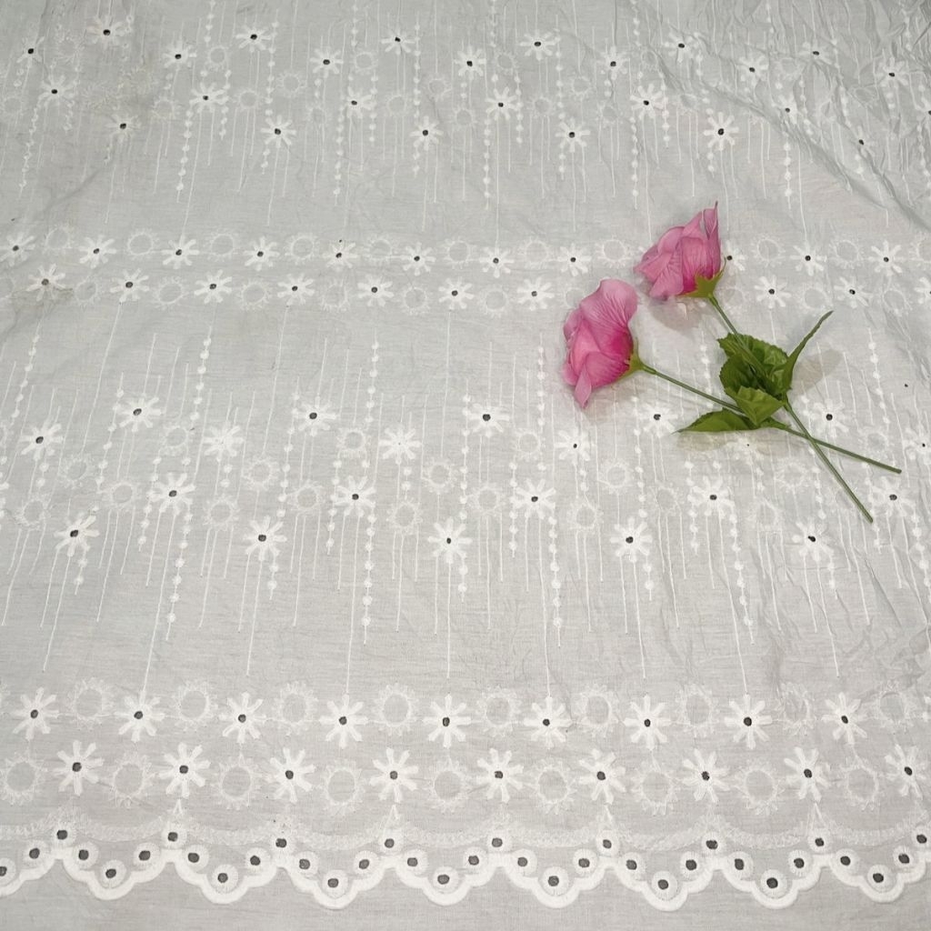 PROMO Kain Katun Bordir Bolong Premium/Kain Katun Bolong/Kain Katun Bordir Premium