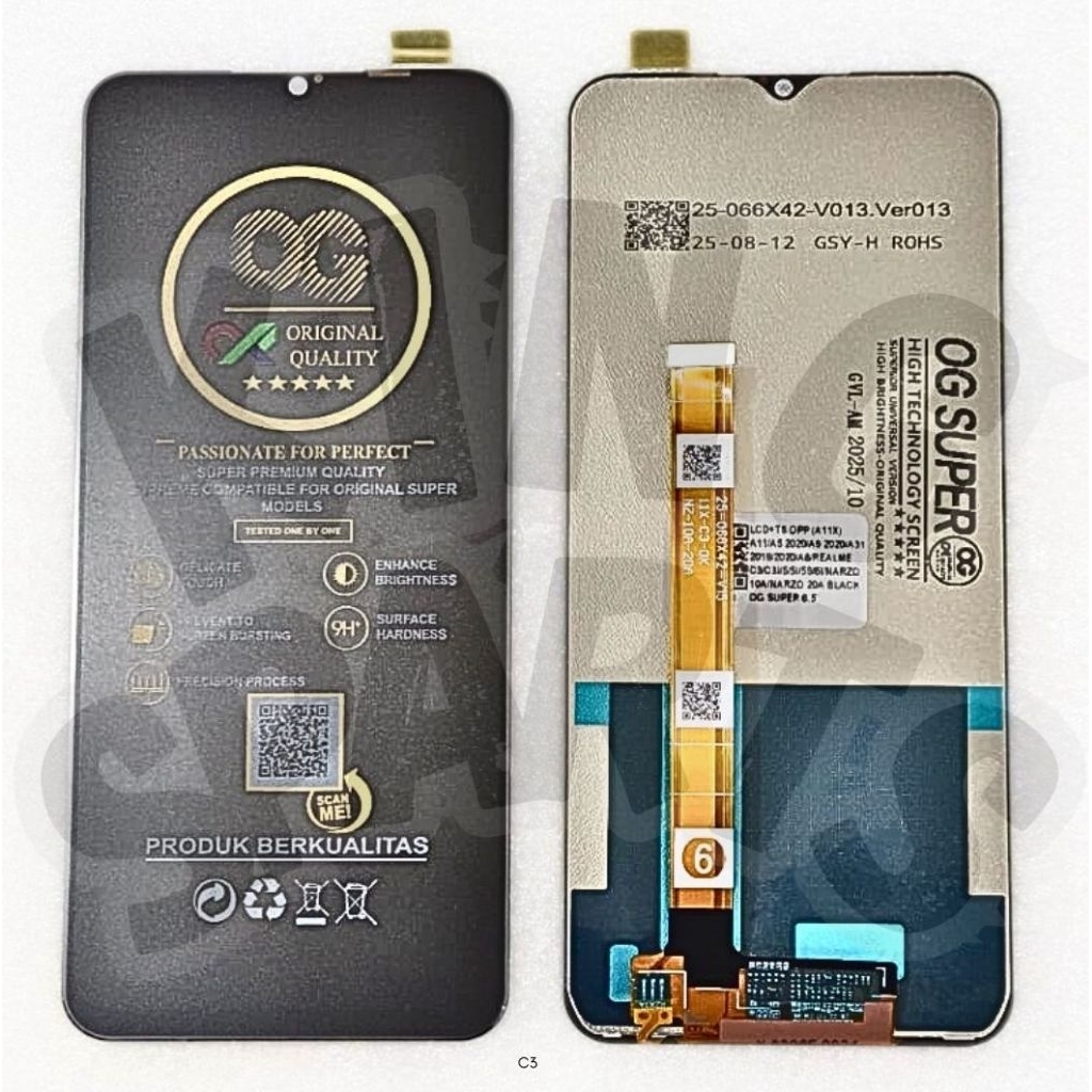 LCD TOUCHSCREEN OPPO REALME 5 RMX1911 C3 5 5I A11X A31 OPPO A5 2020 A9 2020 UNIVERSAL