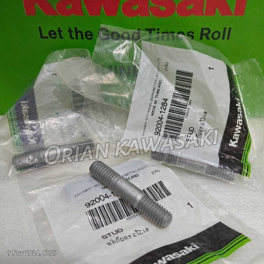 Baut tanam kenalpot kawasaki athlete blitz edge kaze ksr zx130 zone original