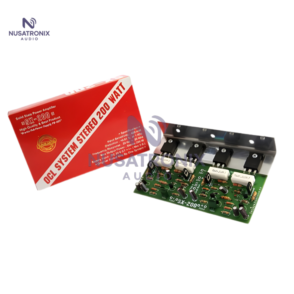 KIT POWER AMPLIFIER SX-200 OCL SYSTEM STEREO 200 WATT