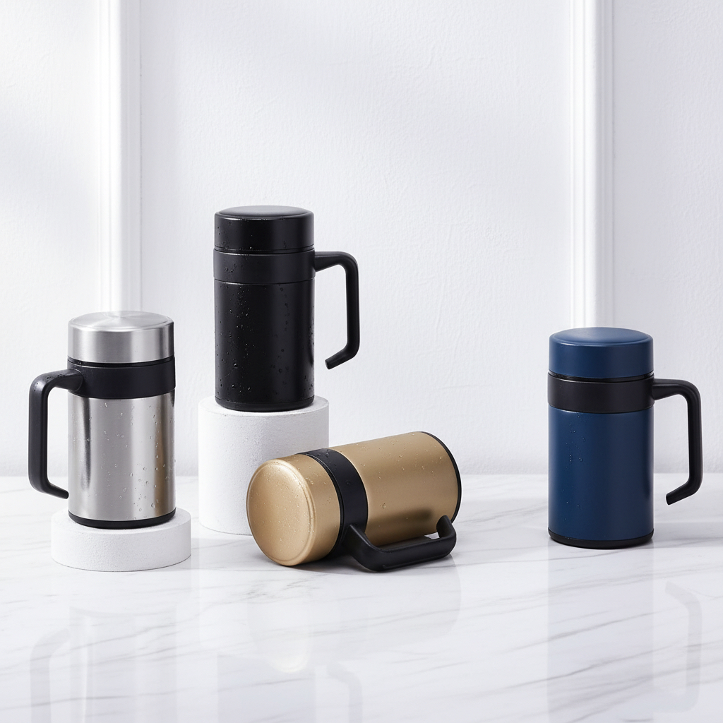 Tumbler Coffee Mug Coffee Tea Cup Stainless Steel 400ml (HN22)