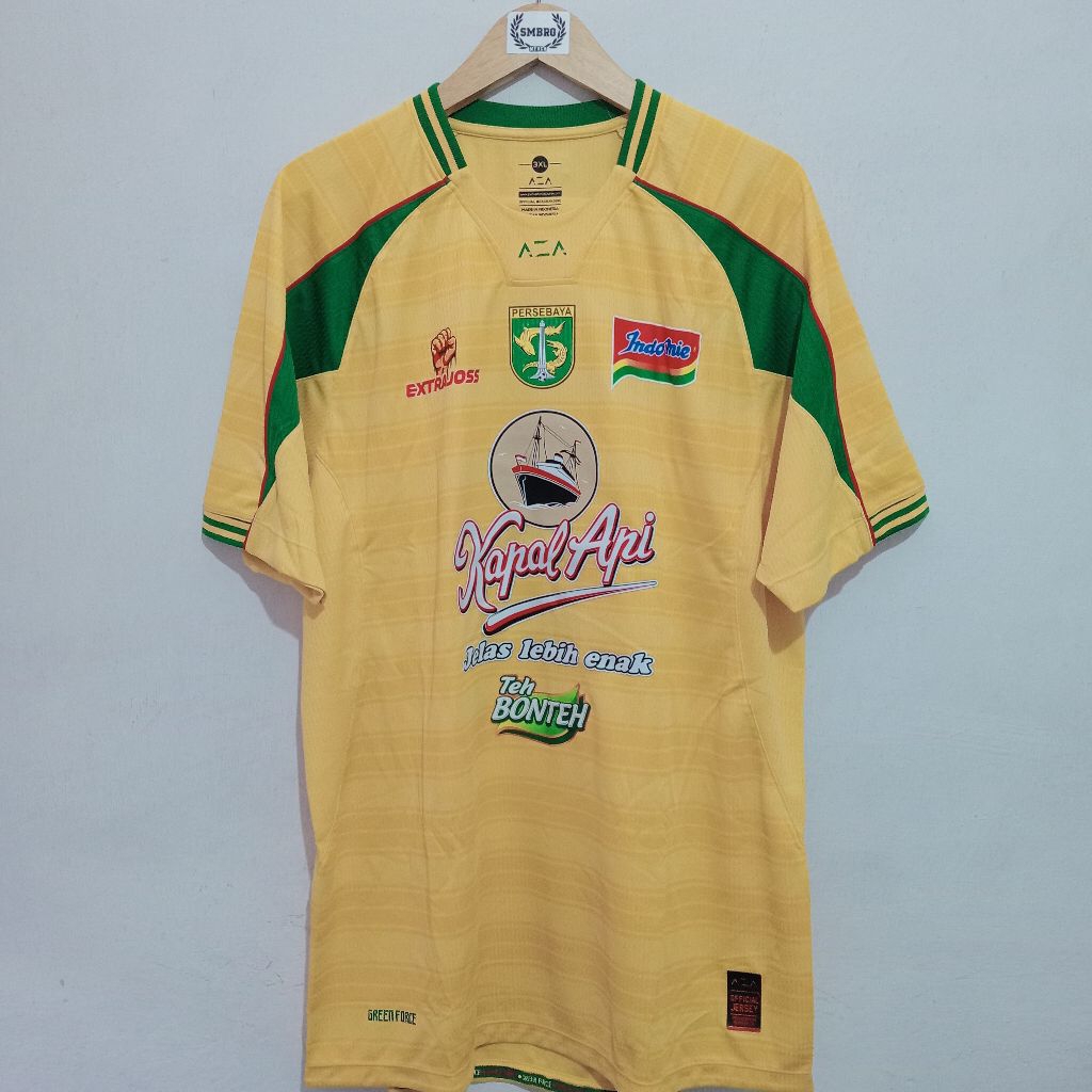 Jersey persebaya authentic yellow + sertifikat keaslian