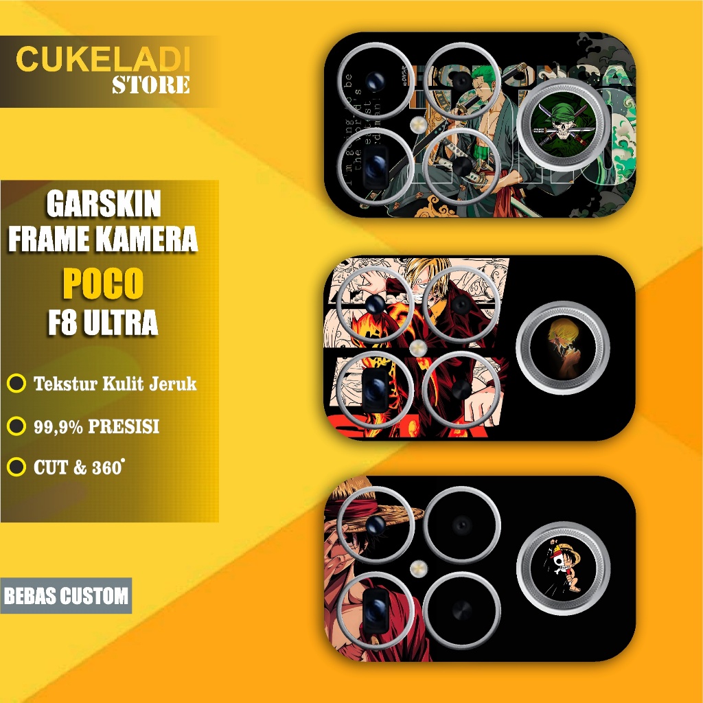 (3Pcs) SKIN PROTECTOR - FRAME CAMERA POCO F8 ULTRA / F8 PRO / F8 (Garskin -  Skin Case COD ONE PIECE