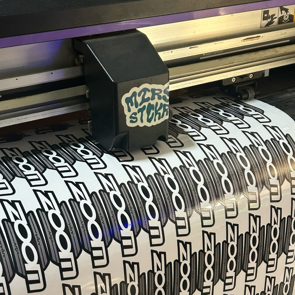 stiker onthel ZOOM bmx fork sepeda