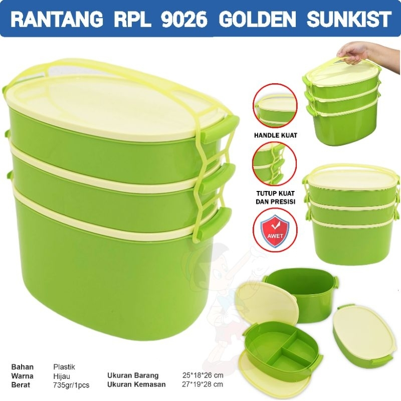 RANTANG PIKNIK LONJONG HIJAU RPL 9026 H
