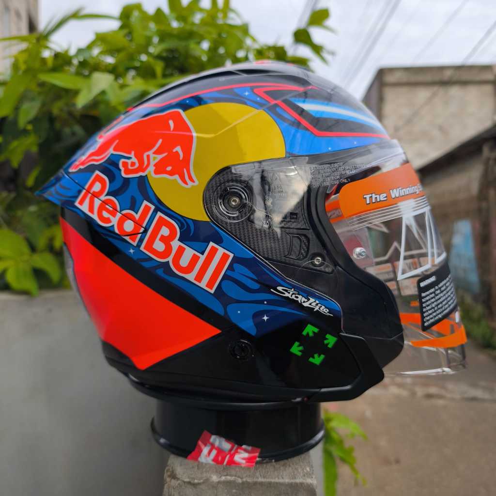 Ink Helm Terra 2 Custom Motif Jorge Martin Black | Double Visor