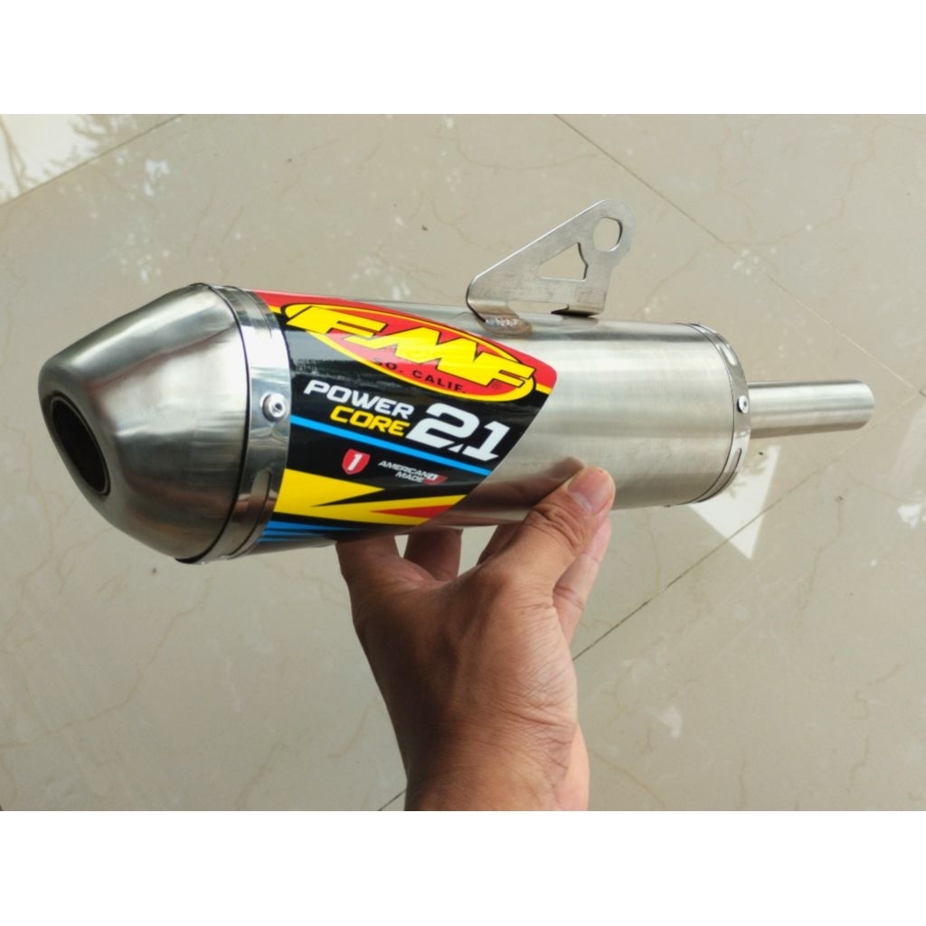 Exhaust motorcycle 2stroke FMF POWERCORE2.1 for Ts125 DT100 KMX125 TS100
