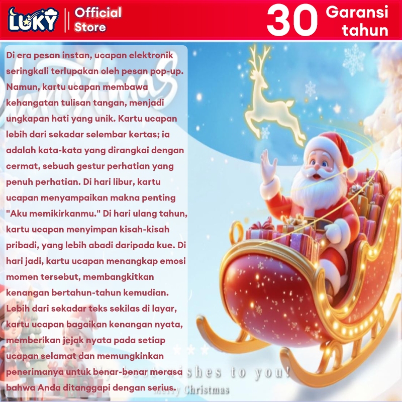 LUKY[Kartu Natal Customized Greeting Cards]Sepeda Balance Anak 2-6 Tahun Bike Motor Bayi Licin & Mot