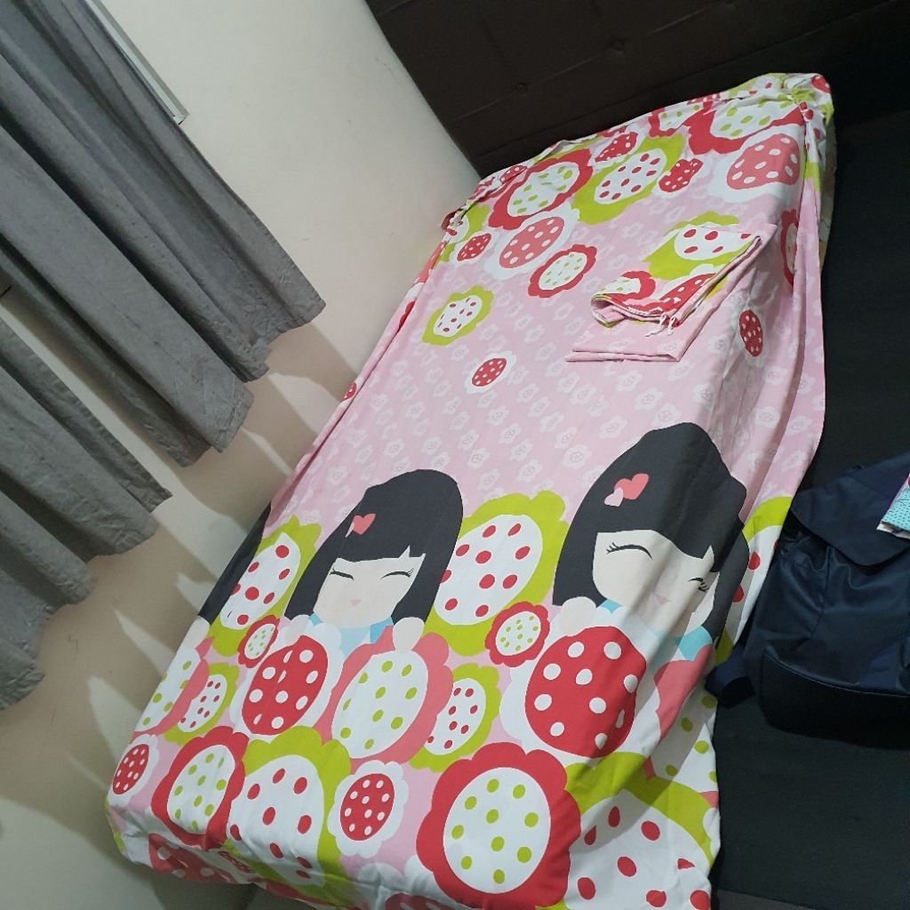 Preloved Sprei custom Katun Jepang 120x200cm
