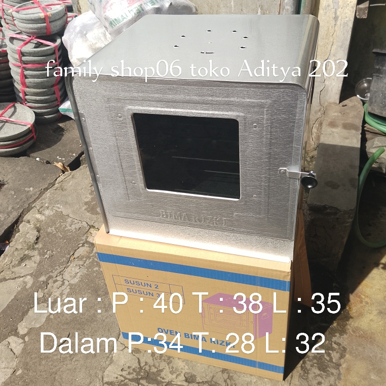 OVEN TANGKRING BIMA 42 SIZE BESAR Free 3 Loyang
