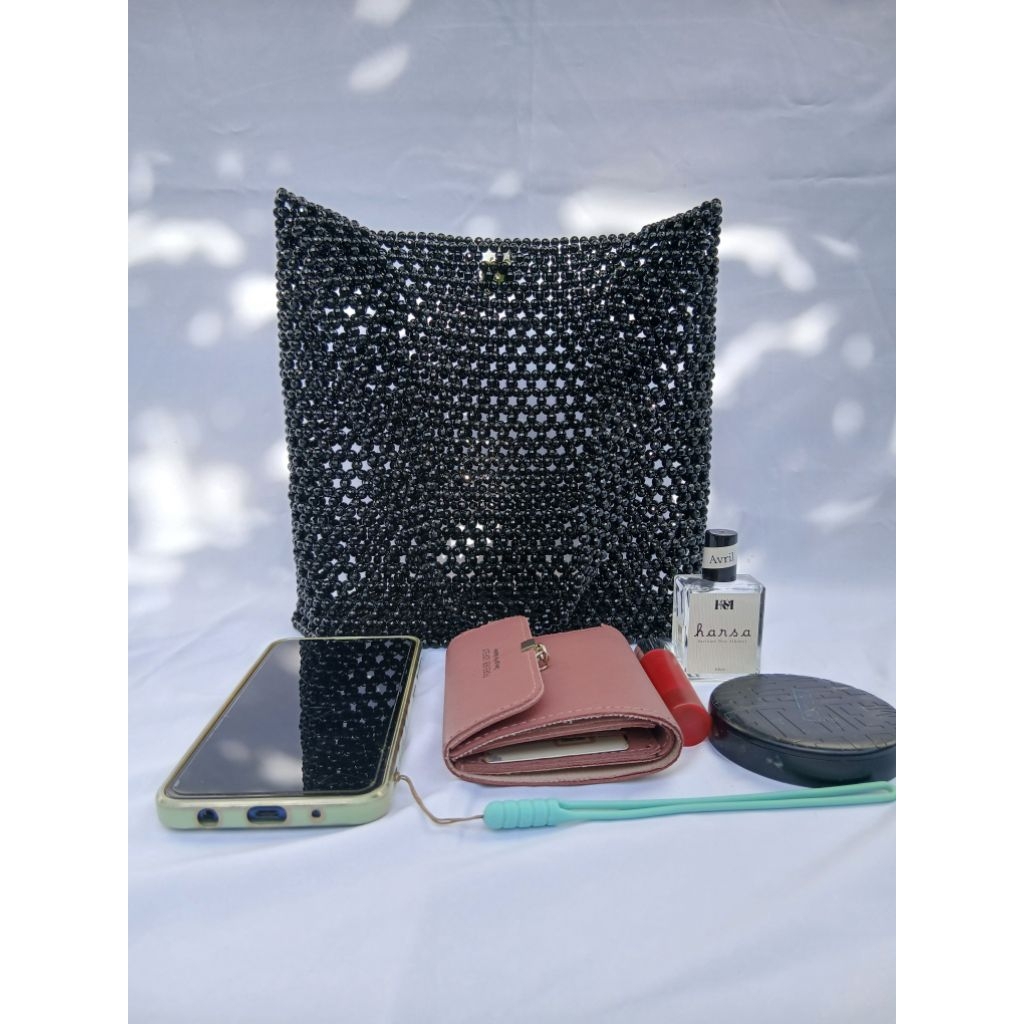 Tas Mote tas manik kancing magnet tidak difuring