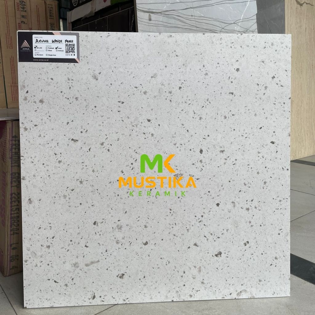 GRANITE LANTAI 60x60 ANUVA WHITE / ARNA / MATT