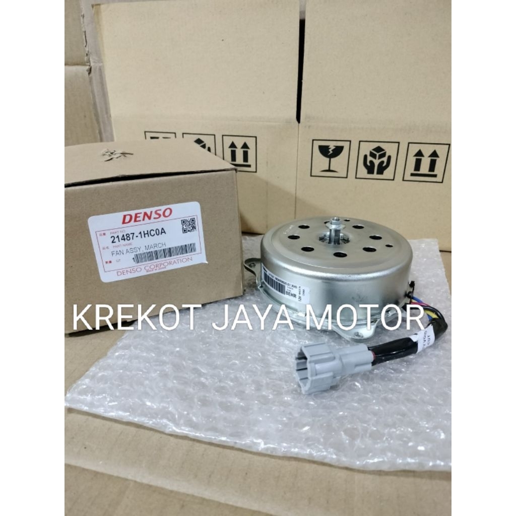 MOTOR FAN ASSY NISSAN MARCH DENSO ORIGINAL