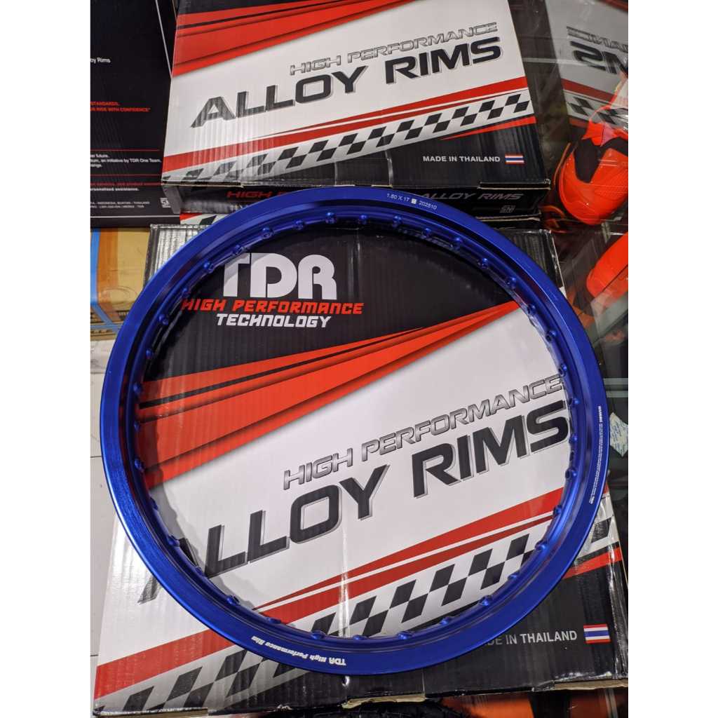 VELG TDR RACING BIRU SET 160 185 17 RING 17 CB GL TIGER HEREX NINJA FIZR JUPITER ORIGINAL
