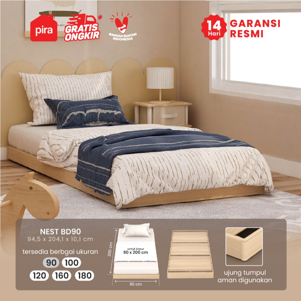 Pira - Nest BD90 Dipan Lesehan / Alas Tempat Tidur / Tatakan Dipan / Ranjang