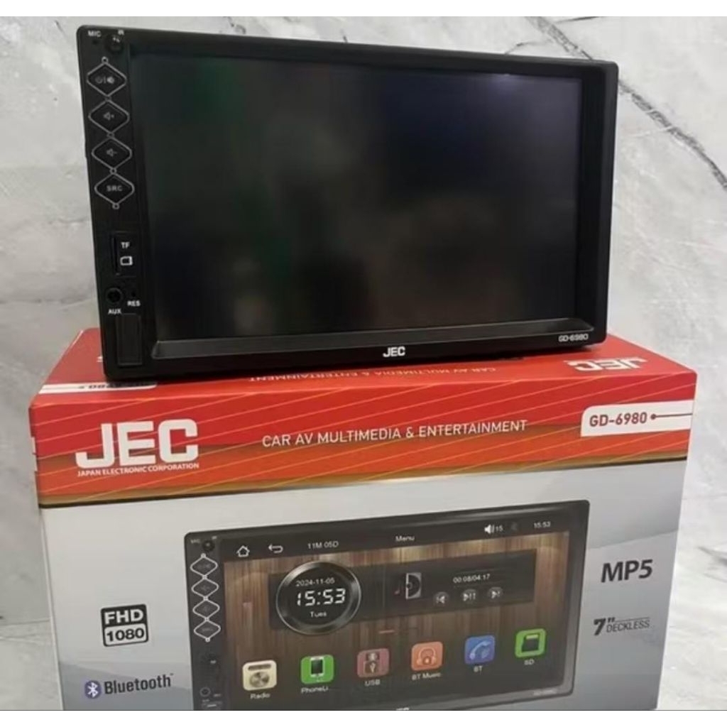 Double din JEC Deckless Bluetooth USB Autolink 7inc