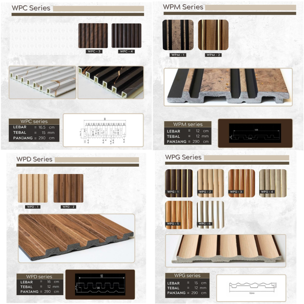 Wallpanel Pvc Dinding - Pvc Wall Panel Dinding - Wpc Wall Panel - Wall Panel Wpc Kayu Dekorasi