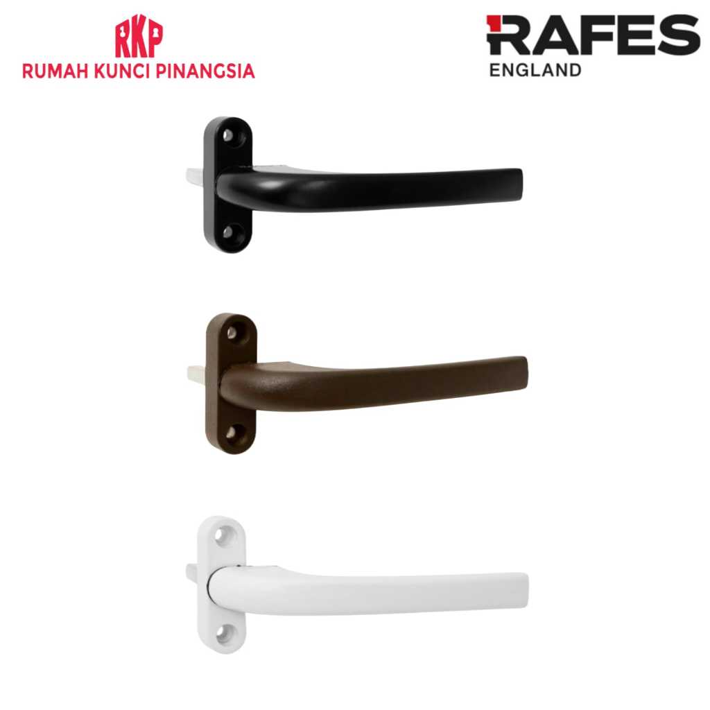 Window Handle Gagang Jendela Hitam / Coklat / Putih Aluminium Alloy RAFES HJ 0012 / HJ 0013 / HJ 001