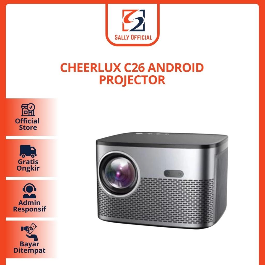 Proyektor CHEERLUX C26 ANDROID Projector ANSI Auto Focus Digital