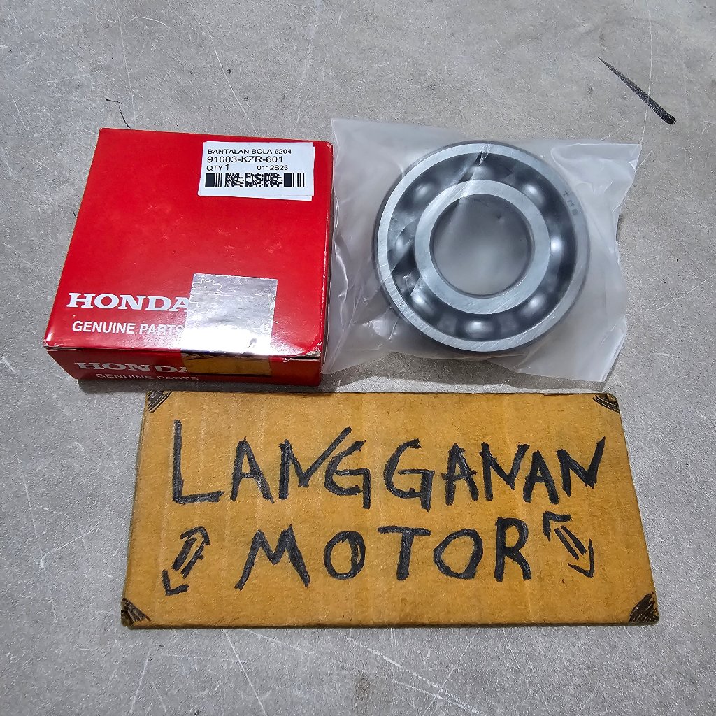 BEARING LAHAR LAHER AS PULLY SHAFT DRIVE BEAT SCOOPY GENIO VARIO PCX ADV 110 6204 91003KZR601 ORI AH