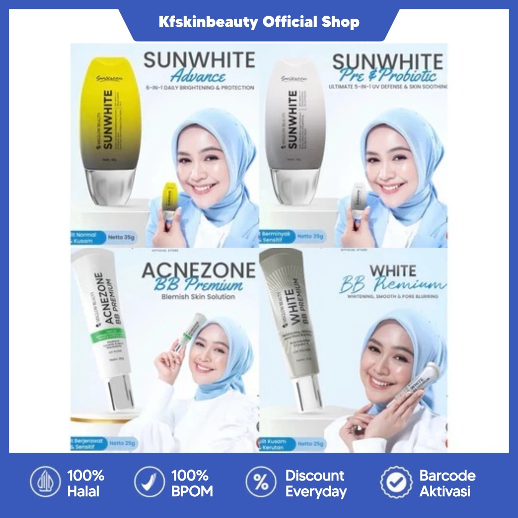 SUNSCREEN MS GLOW SUNWHITE SPF 50 PA+++ SUNSCREEN KEMASAN BARU