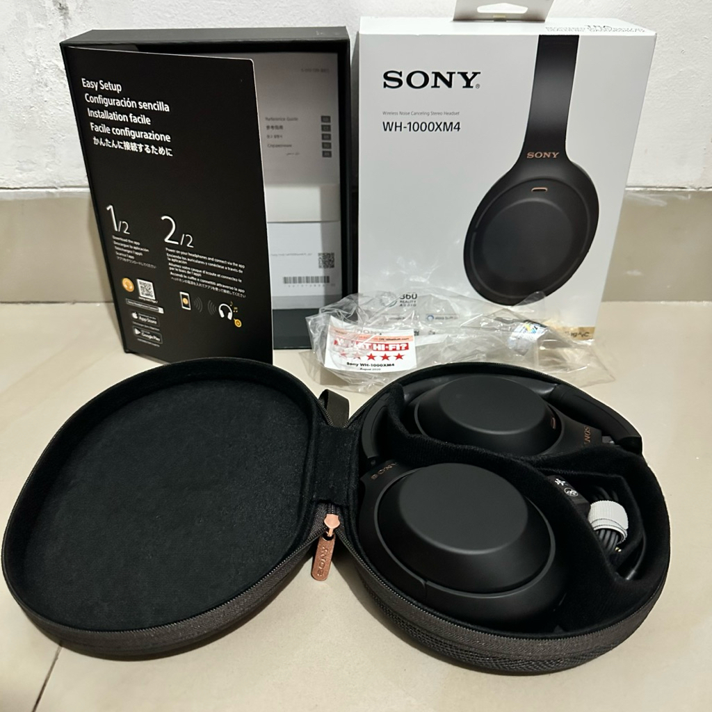 SONY WH1000XM4 Black Second Likenew Fullset Preloved