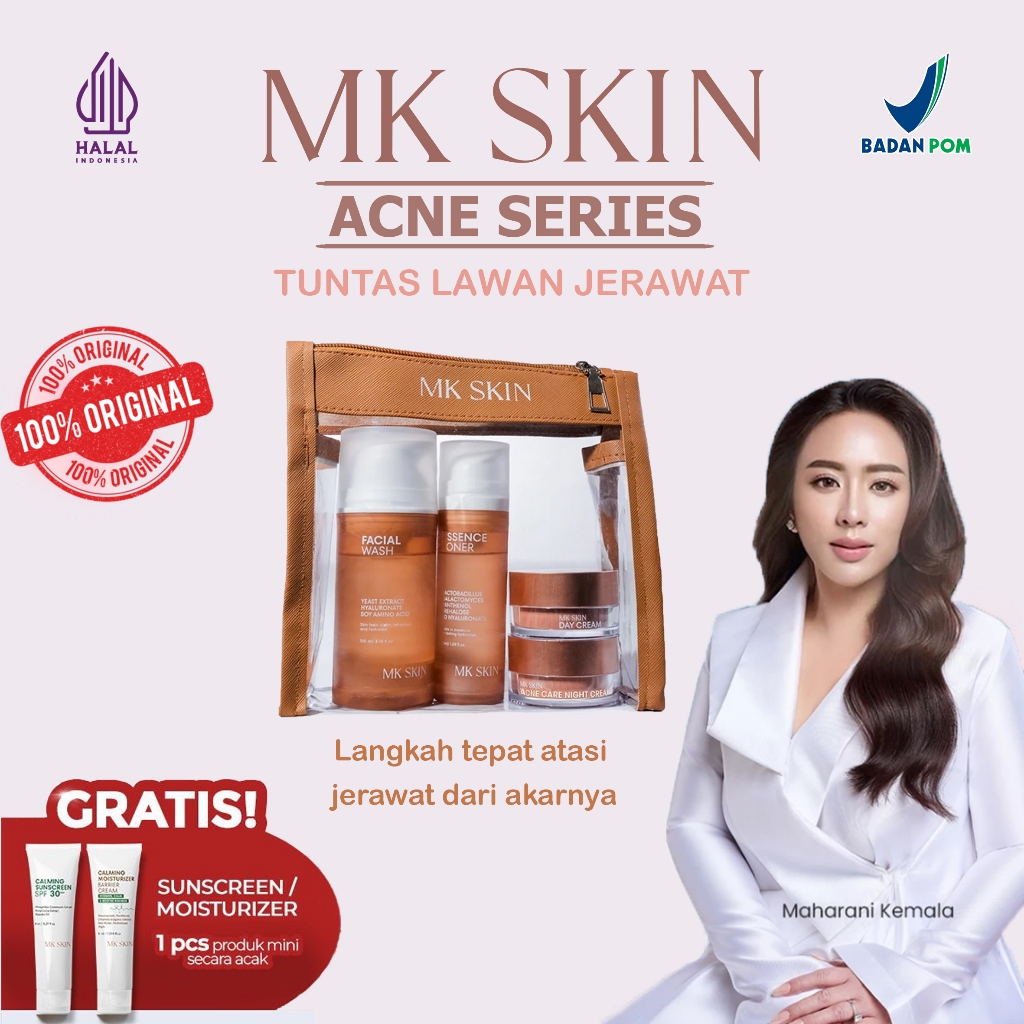 MK SKIN ACNE SERIES Free Sunscreen/Moist Advance Acne Care & Spotless Glow