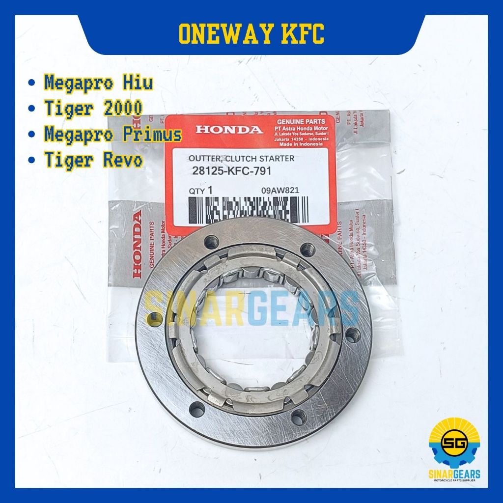 Oneway Starter Original Honda KFC Rumah Pelor Stater Tiger 2000 Megapro Lama Tiger Revolution One Wa
