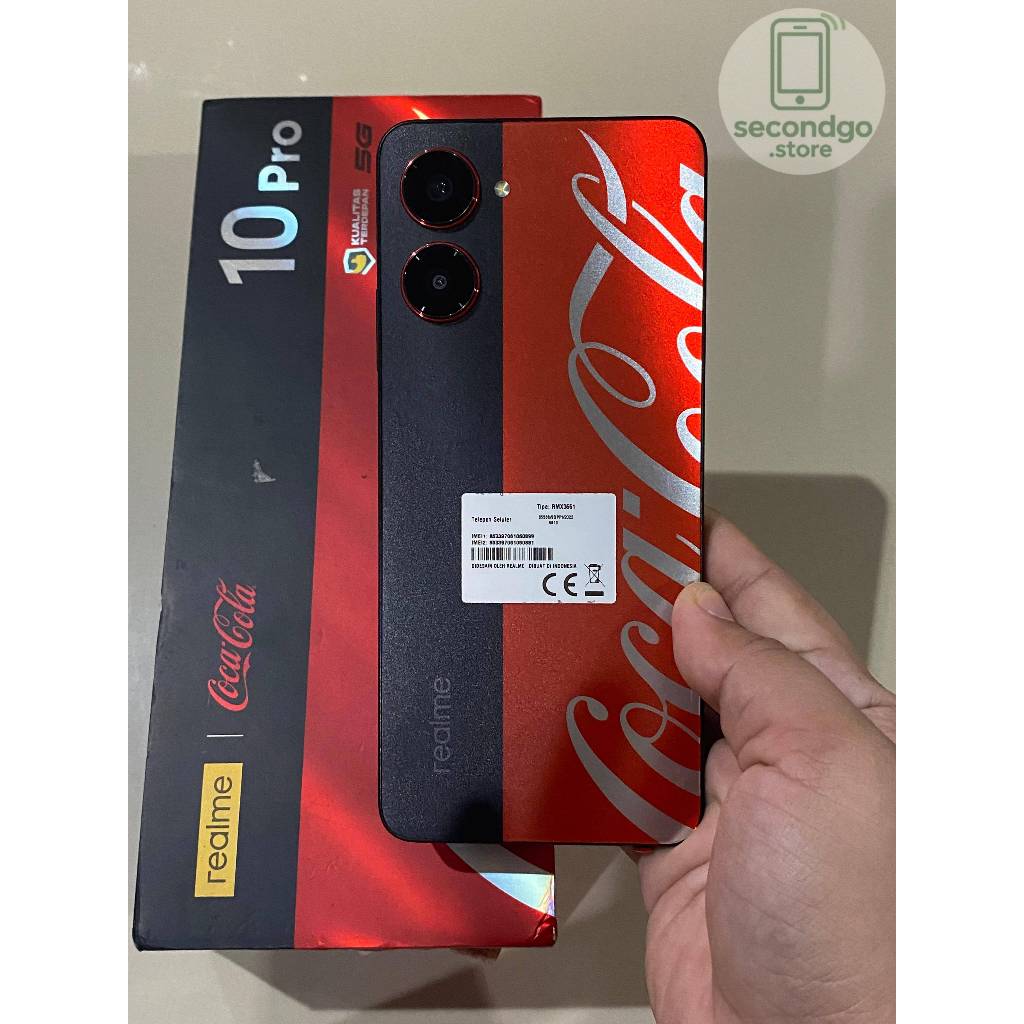 REALME 10 PRO 5G COCA-COLA EDITION 8/256GB SECOND FULL SET