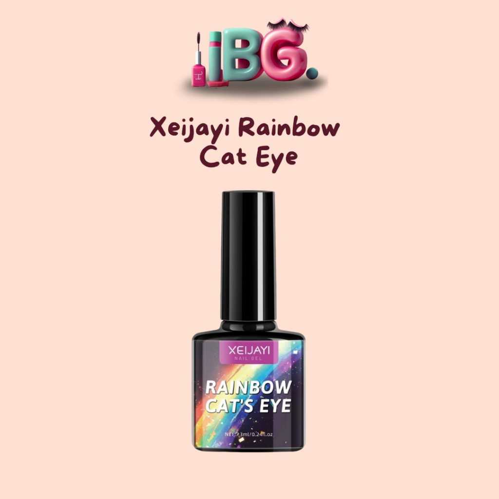 Xeijayi Rainbow Cat Eye Nail Gel Xeijayi Rainbow Cat Eyes Gel Rainbow Silver Cat Eye Gel