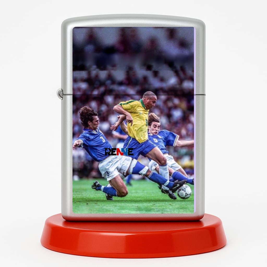 RENNE Korek Api Karakter Cannavaro Maldini Tekel Ronaldo Moment Minyak Batu Sumbu Elegan Premium