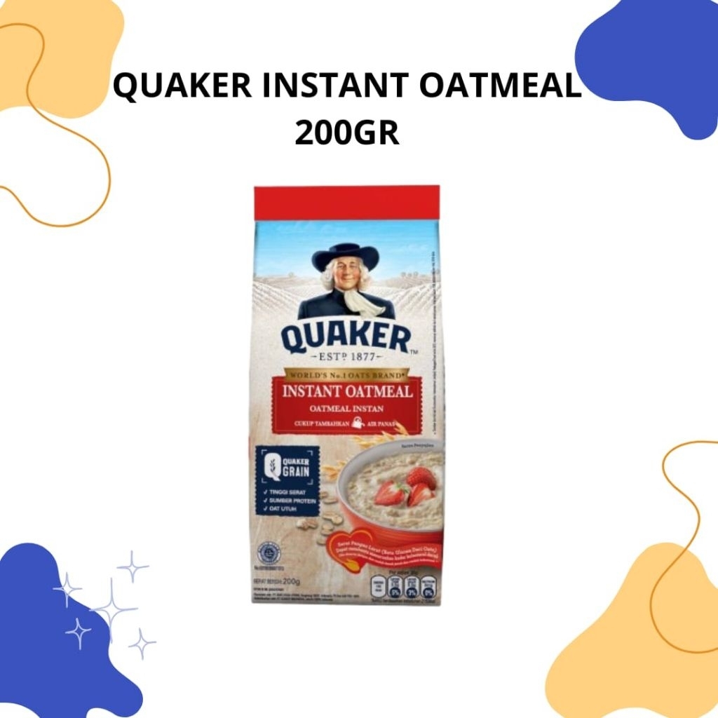 QUAKER OAT INSTANT 200GR / QUAKER OAT INSTAN / QUAKER / OAT