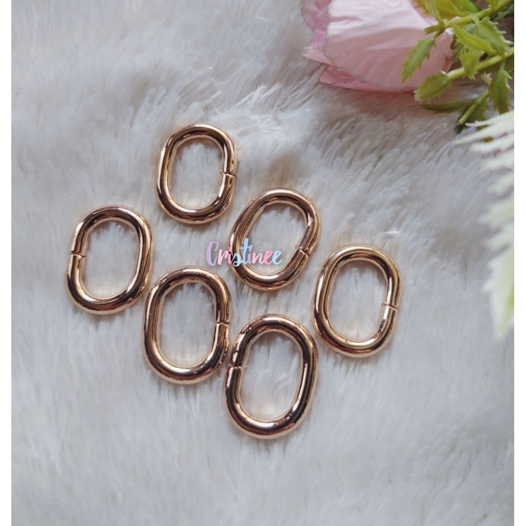 Ring oval/ ring tas ukuran 2cm ( 2 pcs)