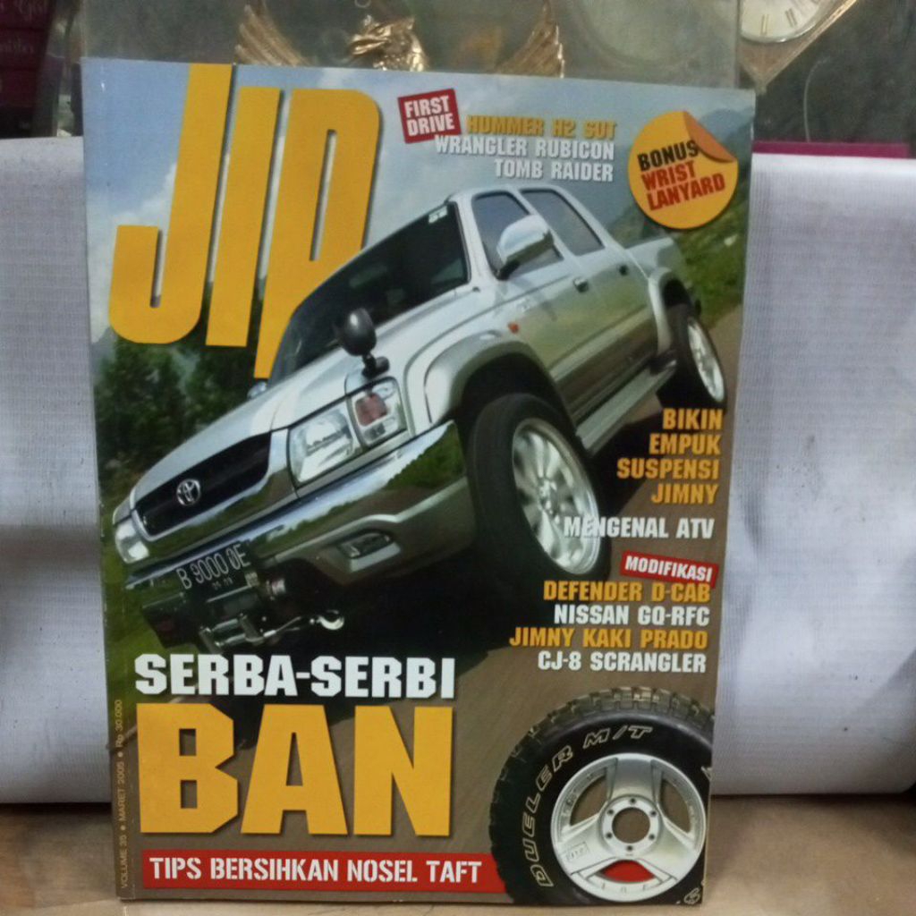 majalah otomotif , jip serba serbi ban ,maret 2005