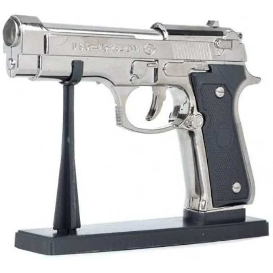 KOREK API PISTOL BARRETA  MIRIP DENGAN ASLI / korek gas pistol mini plus stang