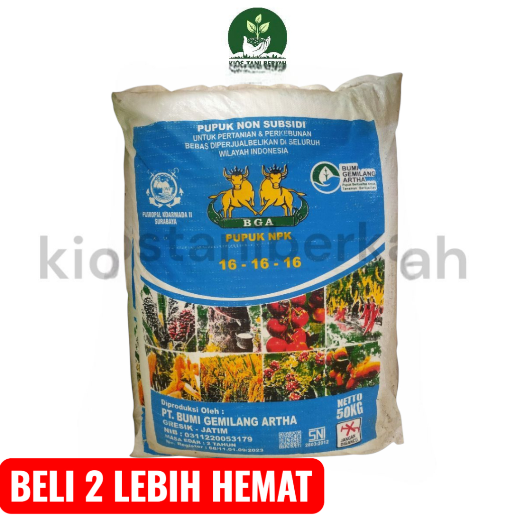 PUPUK NPK 16 16 16 NON SUBSIDI | KEMASAN REPACK 1 Kg