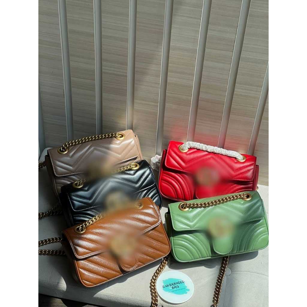 Marmont 22 Sling / Shoulder Bag Wanita Full Set