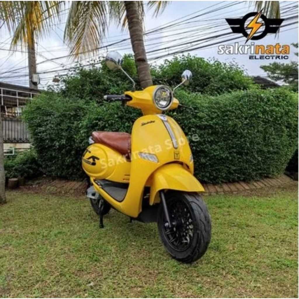 Motor Listrik Uwinfly T5 Vespa 2000 Watt Keyless - OFF THE ROAD - Gold