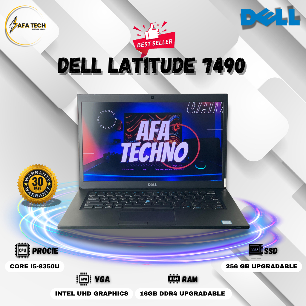 Laptop DELL Latitude 7490 | Intel Core I5 Gen 8 | RAM 16GB | SSD 256GB |