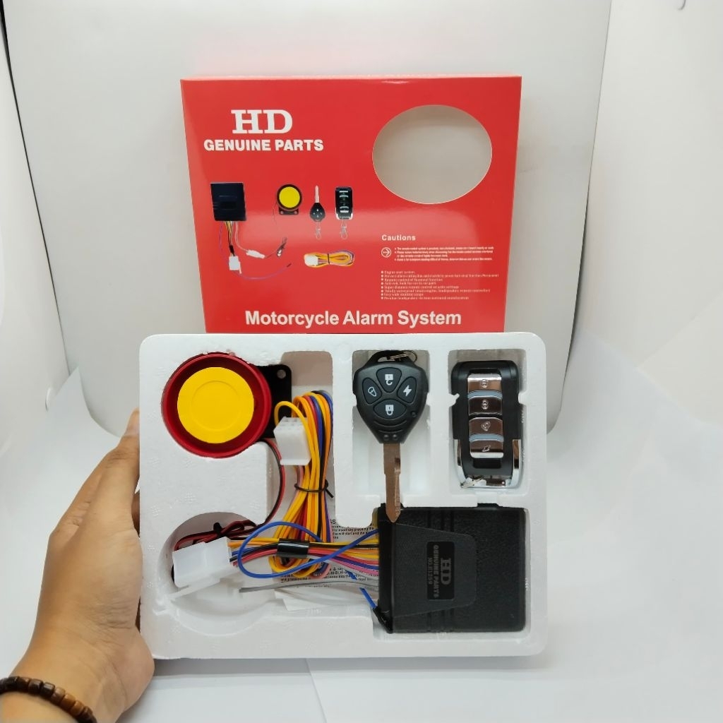 ALARM MOTOR CR7 REMOT STARTER CR7 ALARM ANTI MALING CR7 ALARM SYSTEM KEYLESS STARTER REMOTE MOTOR CR