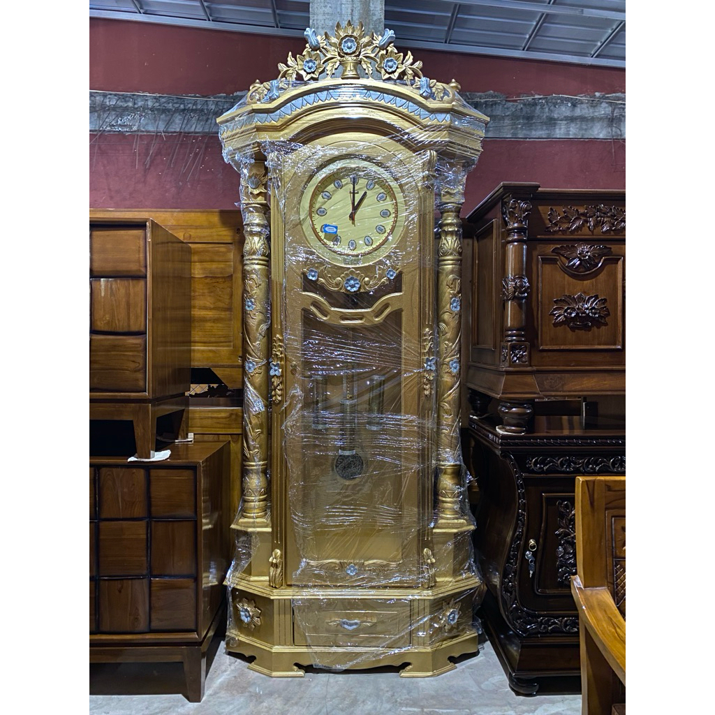 jam hias jati warna gold