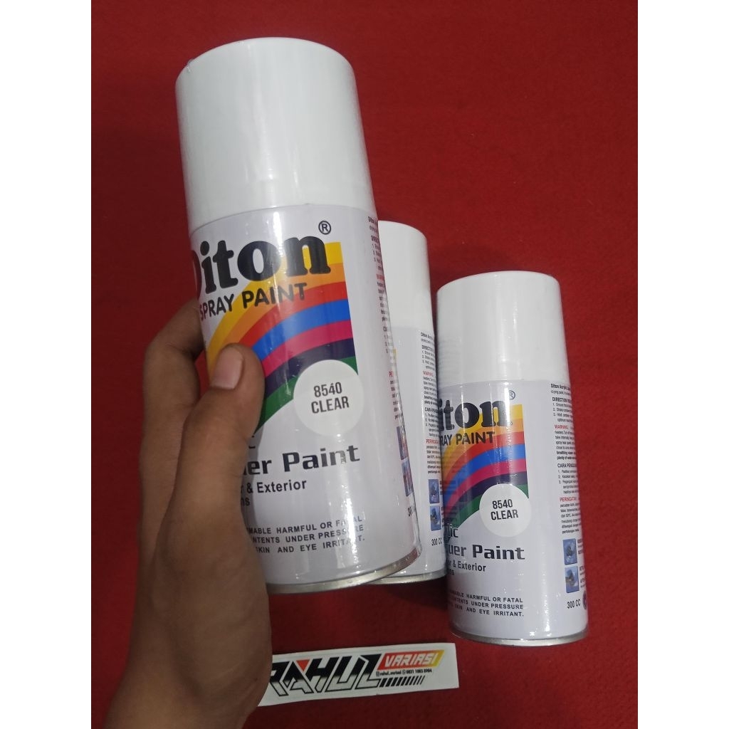 CAT SEMPROT DITON CAT PILOX CLEAR