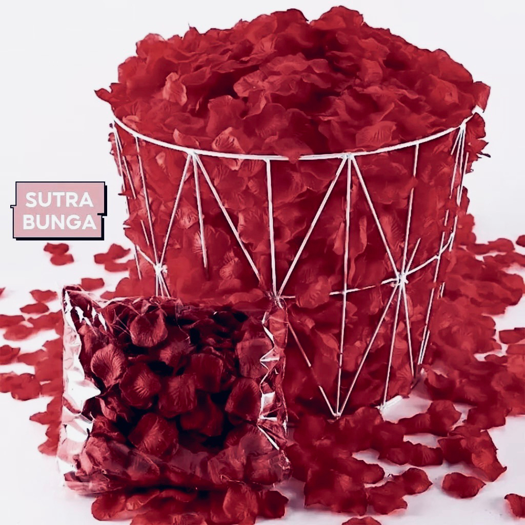 100pcs rose petal kelopak bunga mawar | bunga tabur wedding
