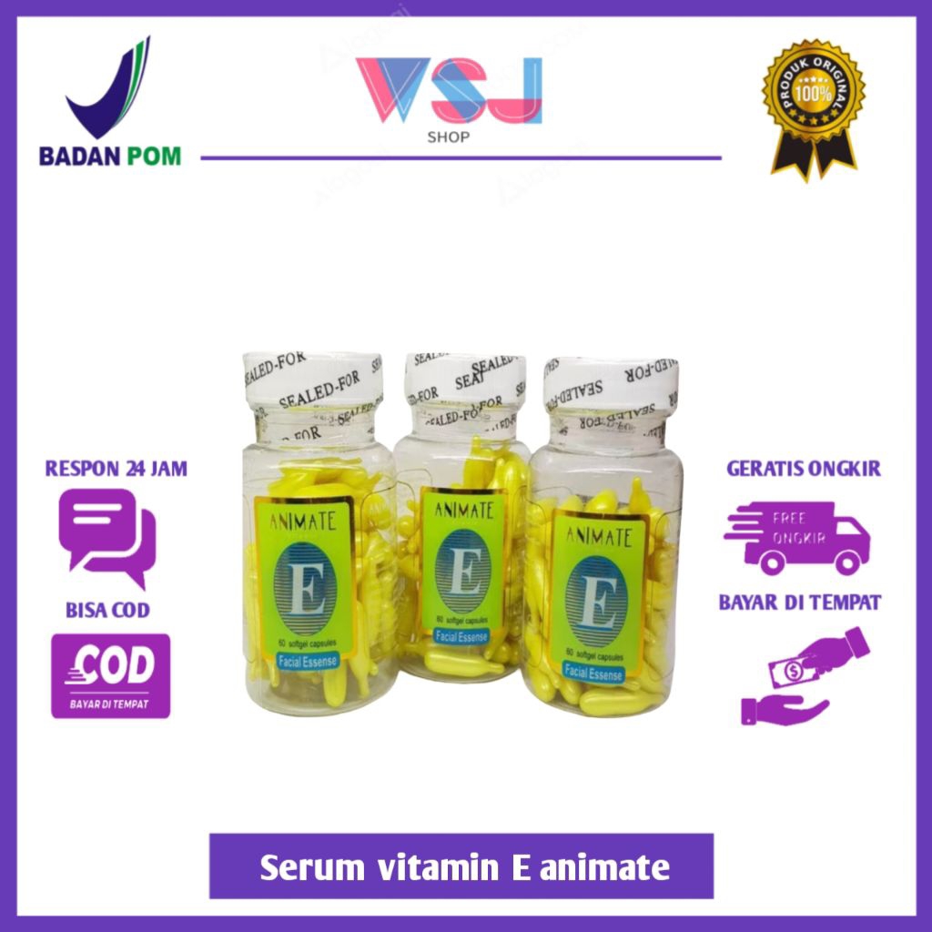 Serum Vitamin E Animate BPOM Original