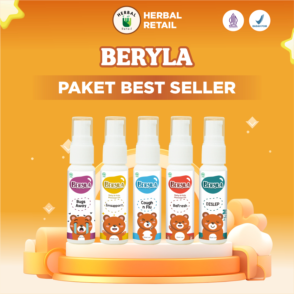 PAKET 5 pcs Beryla Baby Minyak Soothing Massage
