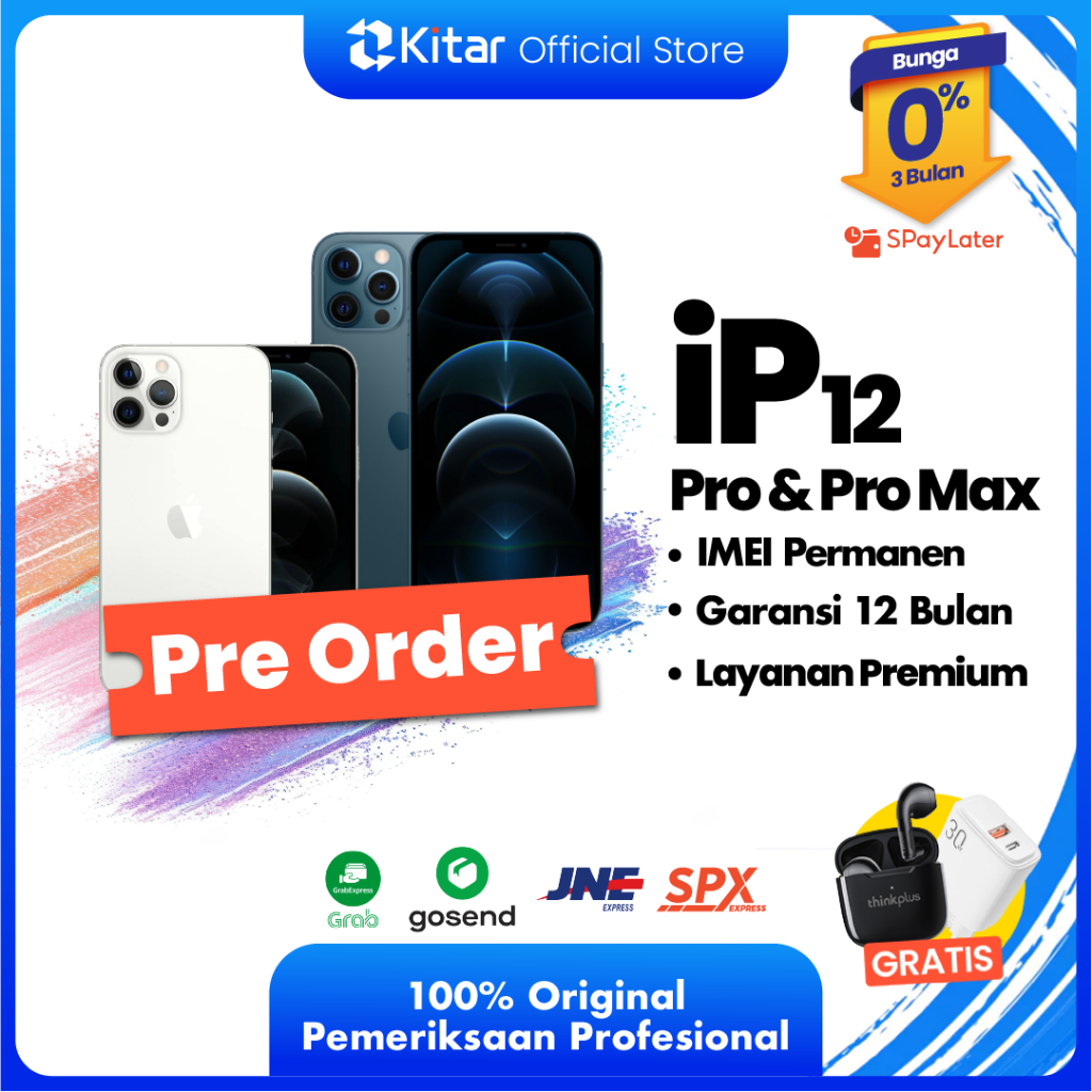 iPhone 12 Pro | 12 Pro Max ex iBox IMEI Permanen Garansi 12 Bln 100% Original Second iPhone FULLSET 
