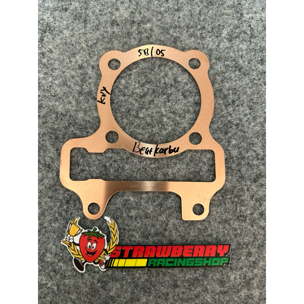 paking head tembaga beat karbu,scoopykarbu,dll,tebal 0,5,diameter 58mm