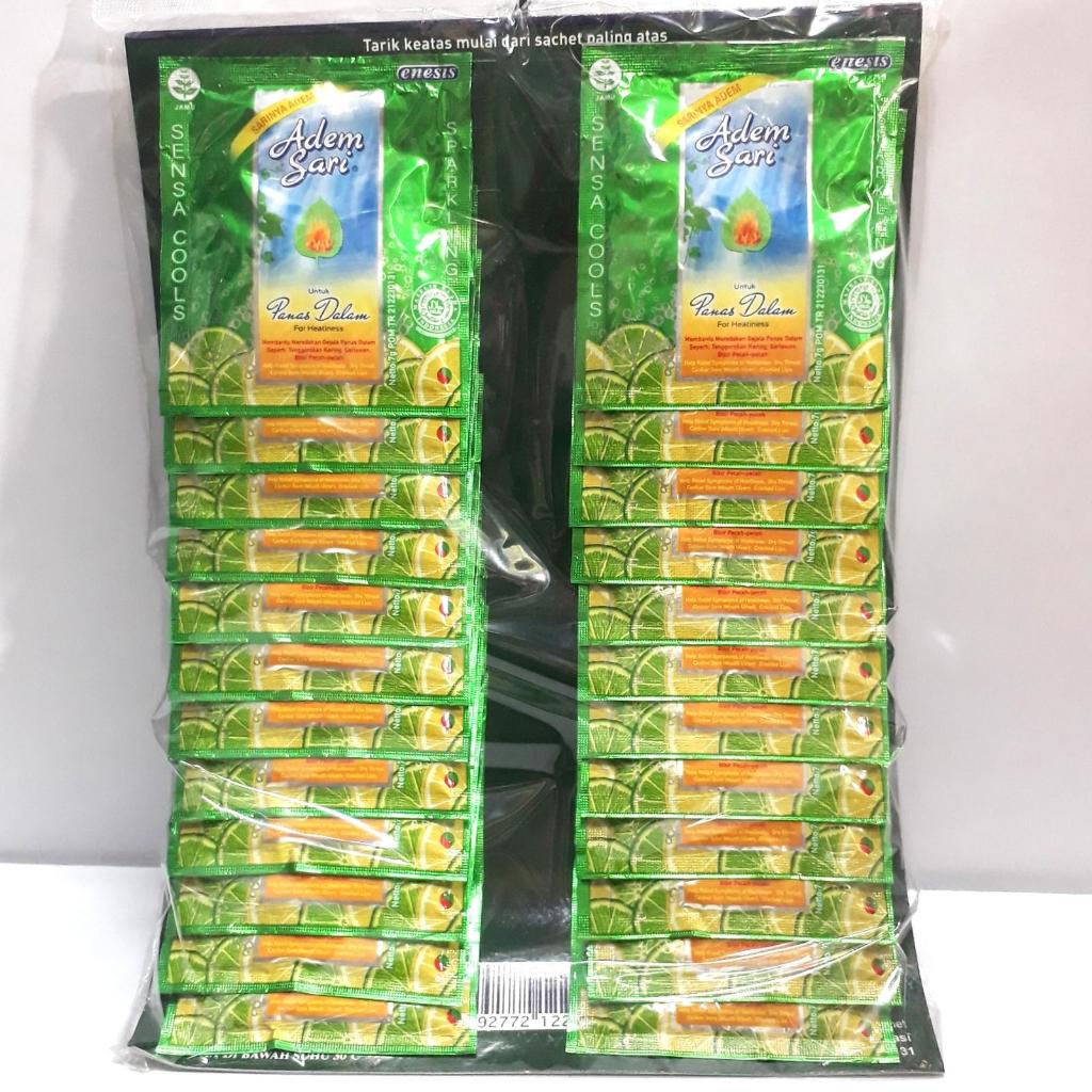 Adem Sari Panas Dalam 1 Pak (24 Sachet ) Untuk Panas Dalam Dan Sakit Tenggorokan - Minuman Serbuk Di